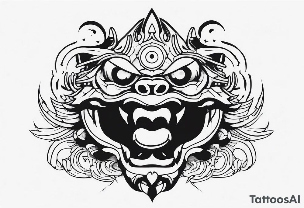 a shadow monster tattoo idea