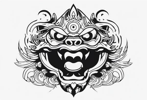 a shadow monster tattoo idea
