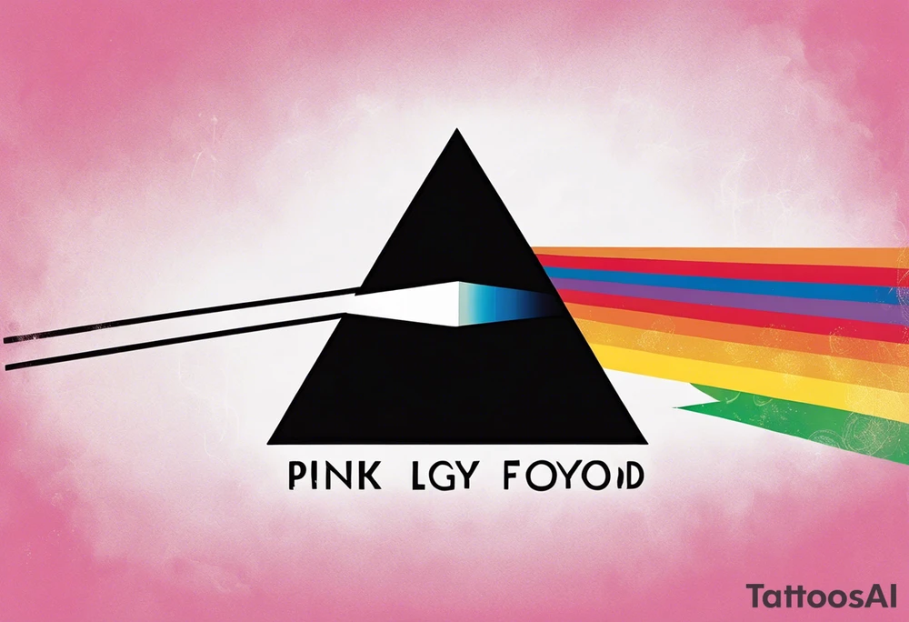 Pink Floyd album cover dark side of the moon. Gay pride tattoo idea