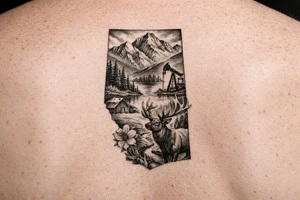 alberta canada themed tattoo idea