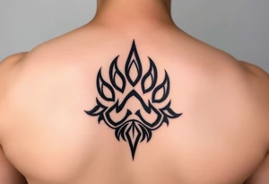 Majestic Siberian husky paw print tattoo idea