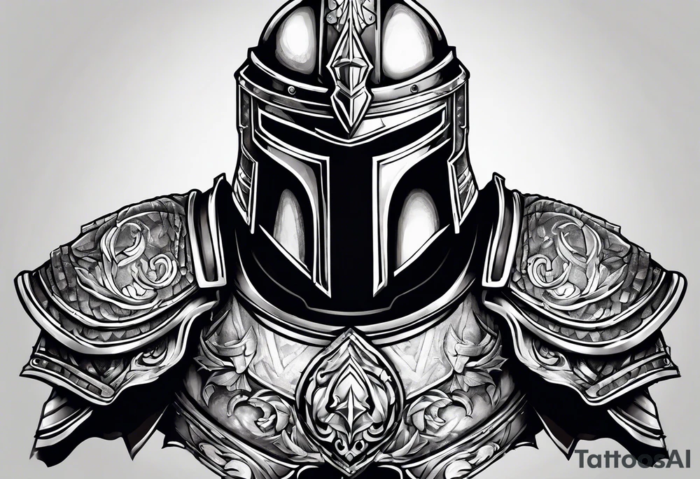 Spartan armor sleeve tattoo idea