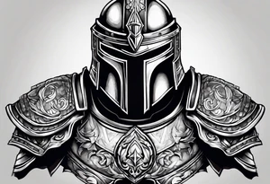 Spartan armor sleeve tattoo idea