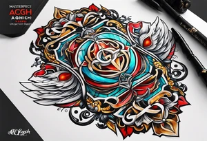 Overlapping Letters - ACCGH tattoo idea