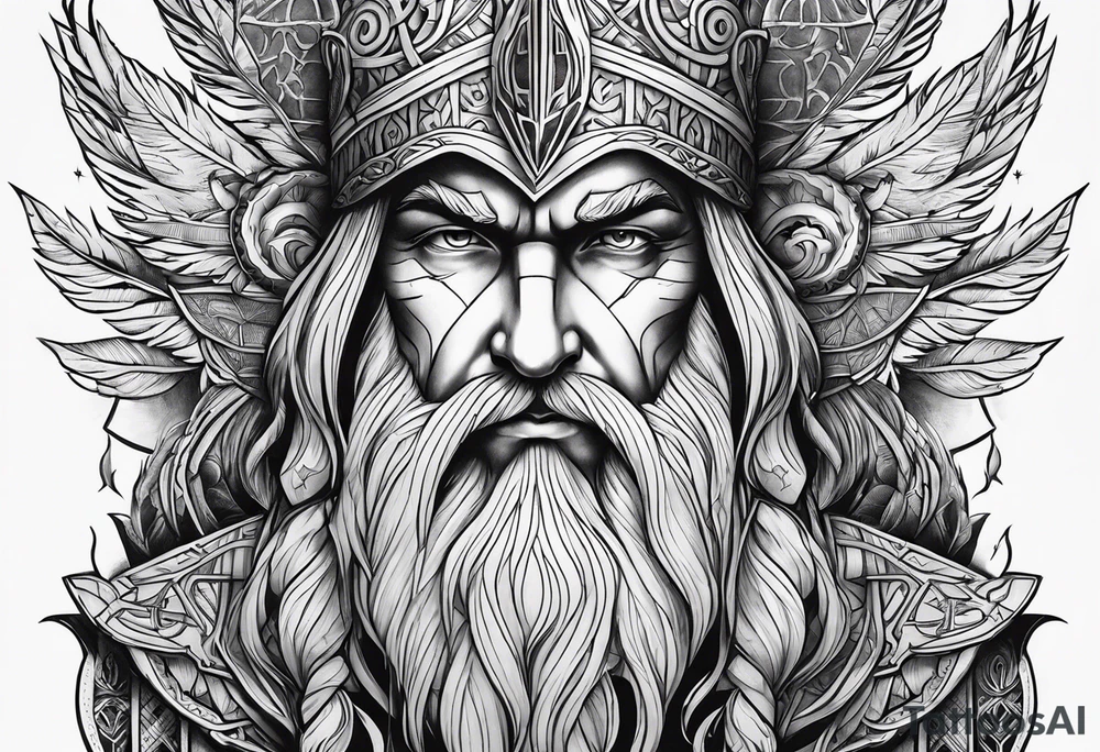 iskandinav, odin tattoo idea