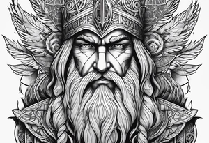 iskandinav, odin tattoo idea