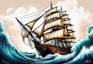 sail the high seas tattoo idea