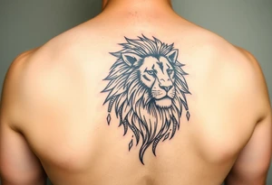 faravahar and lion tattoo idea