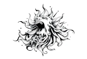Life, line, power, relentless, happiness tattoo idea