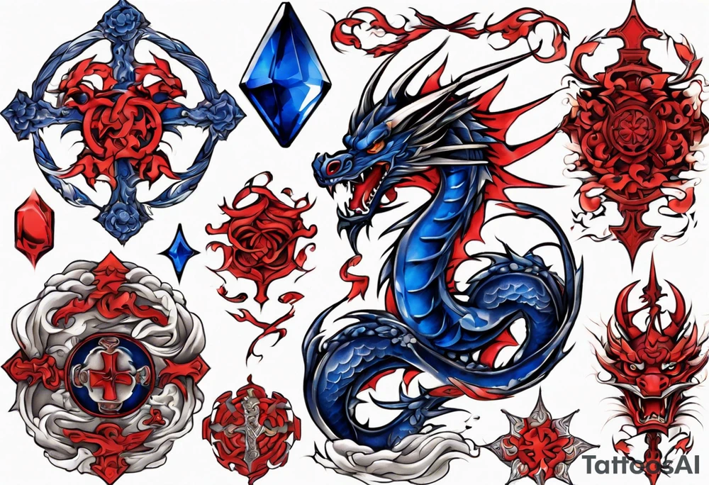 Sapphire
Dragon
Cross
Fierce
Red tattoo idea