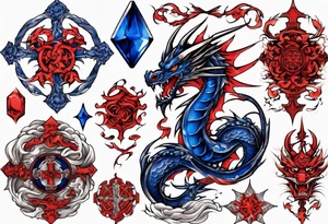 Sapphire
Dragon
Cross
Fierce
Red tattoo idea