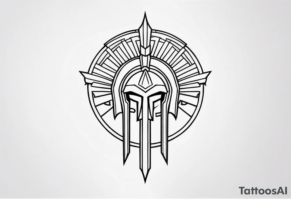 Ancient spartan symbol tattoo tattoo idea
