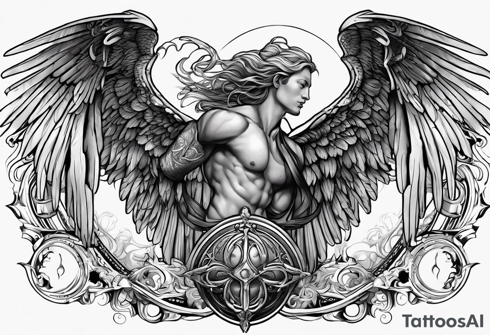 archangel michiel, christian tattoo idea