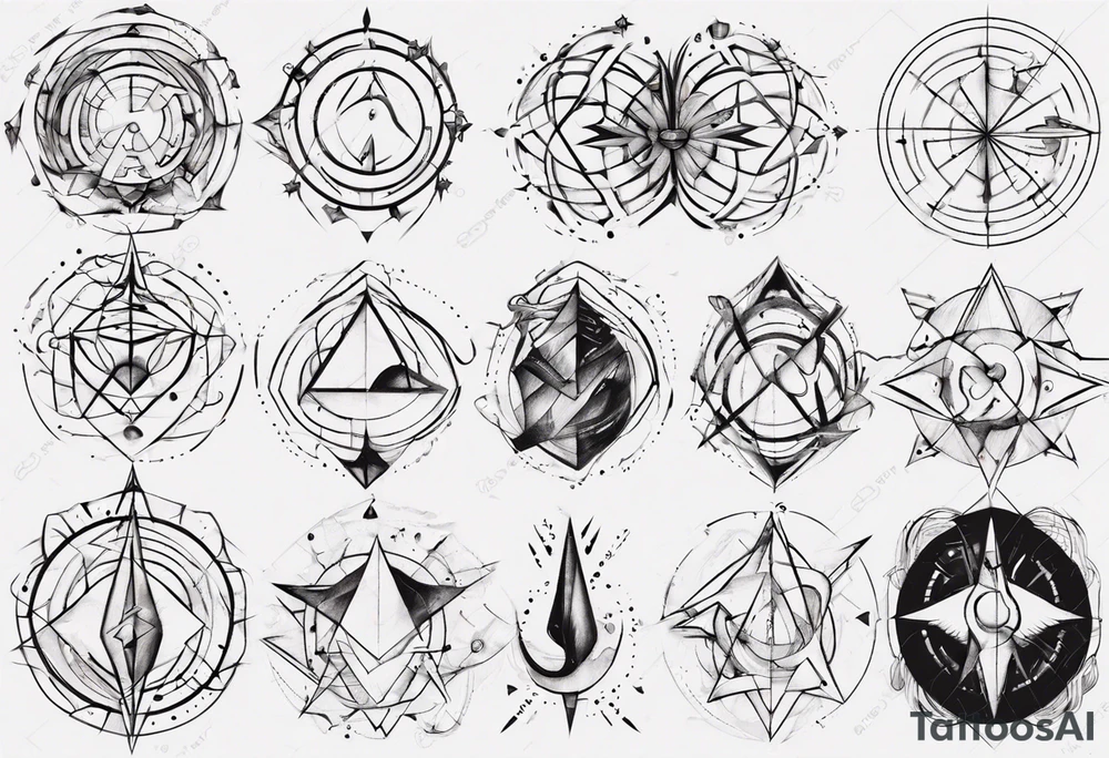 Friendship graph tattoo idea