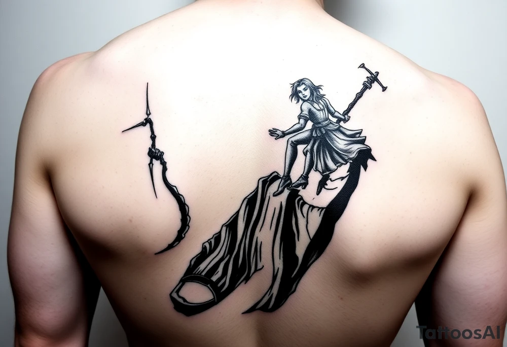 Percy Jackson and Annabeth Chase falling into Tartarus tattoo idea