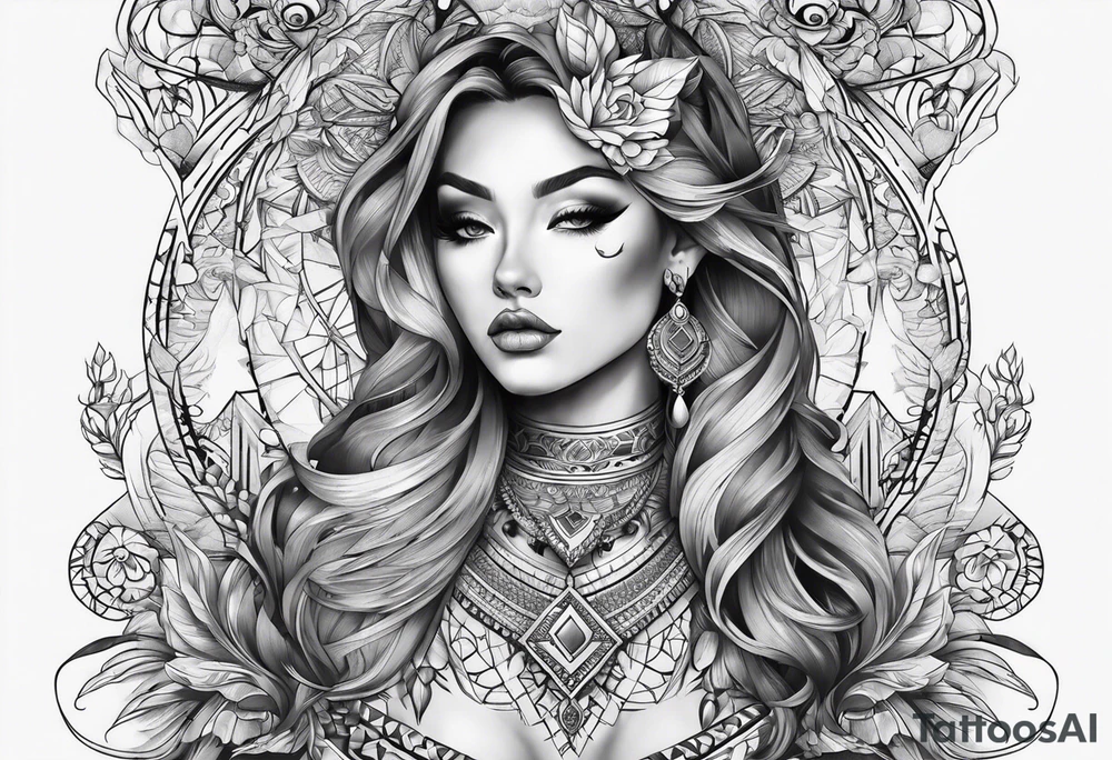 Full neck tattoo tattoo idea