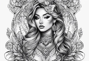 Full neck tattoo tattoo idea