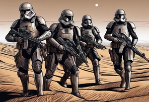 From the book Dune, Paul’s death troopers, the Fedaykin tattoo idea