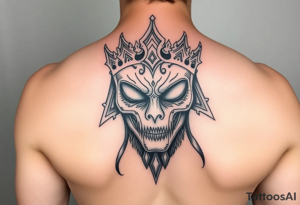 The king in yellow's pallid mask tattoo idea