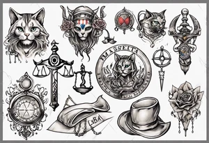 Cat pride Massachusetts libra tattoo idea
