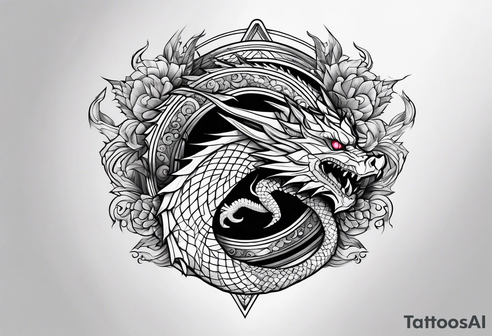 Dragon leg tattoo tattoo idea