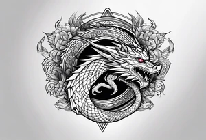 Dragon leg tattoo tattoo idea