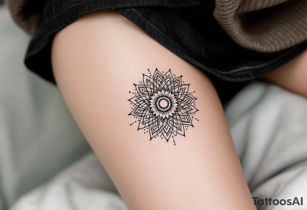 intricate mandala tattoo idea