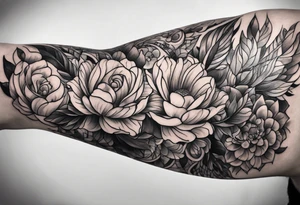 Underarm tattoo single line tattoo idea