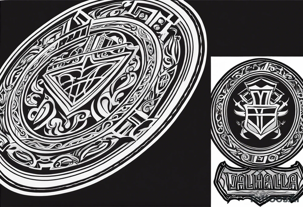 Valhalla  shield tattoo idea