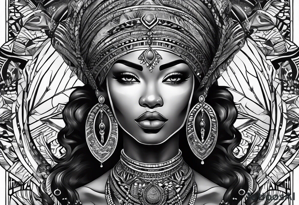 divindades africanas tattoo idea