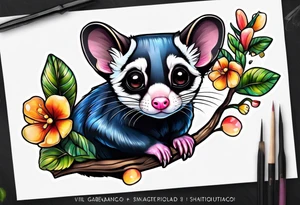 sugar glider tattoo idea