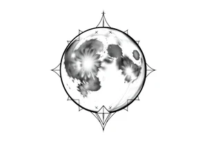 sacred moon tattoo idea