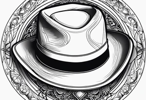 Cowboy hat tattoo idea
