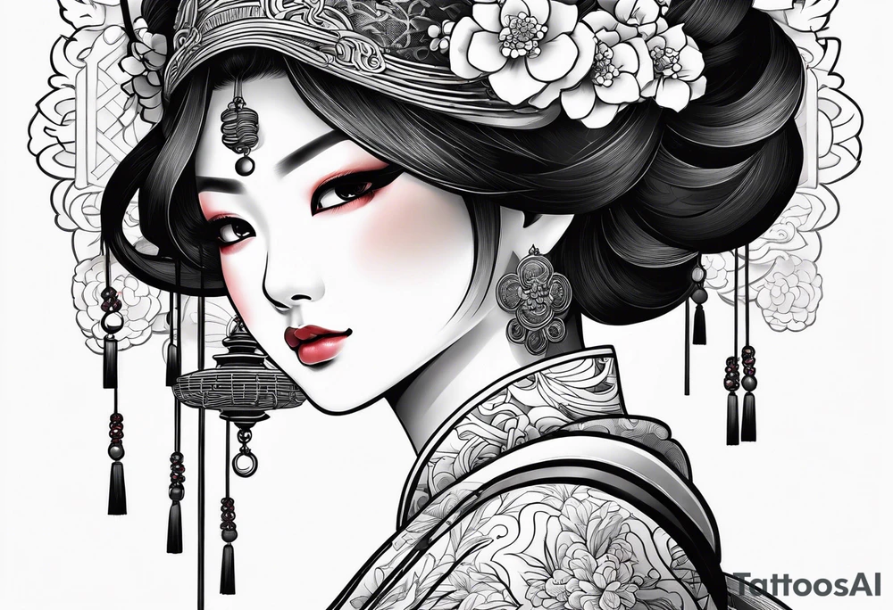 Traditional Japanese tattoo representation of consistency tattoo idea