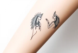 Egyptian goddesses tattoo idea