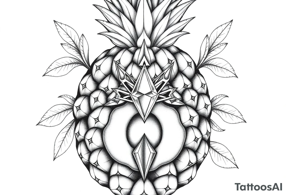 Pineapple Pubic crown diamond vagina and anus tattoo idea Pineapple Pubic crown diamond vagina and anus tattoo idea