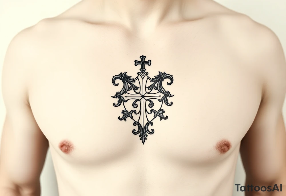 Smith, Irish crest. Mideval style.
Full chest tattoo idea tattoo idea