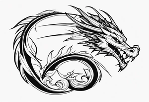 dragon tattoo idea