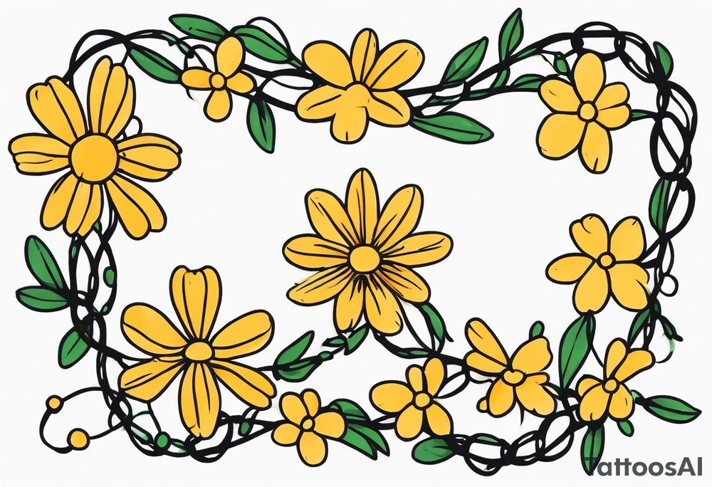 Daisy chain tattoo idea
