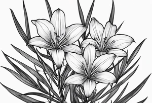 Fireweed single flower tattoo idea