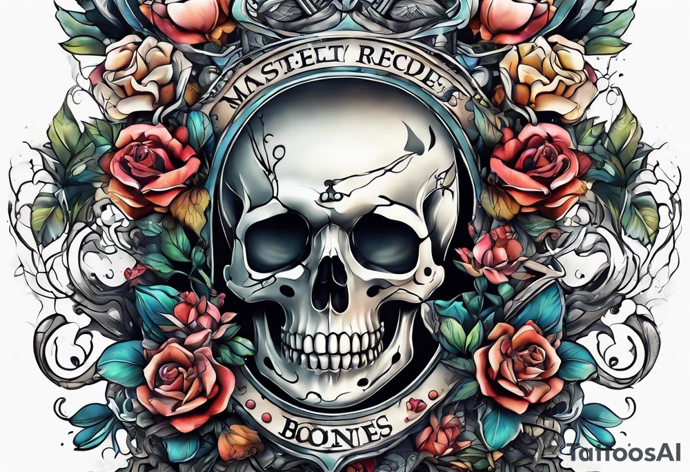Hands of bones tattoo idea