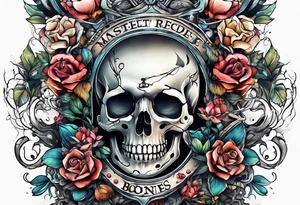 Hands of bones tattoo idea