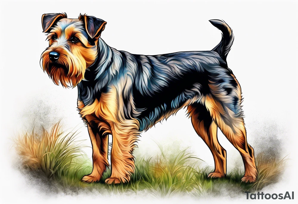 short haired mountain terrier named buddy tattoo idea