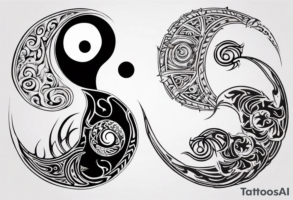 yin yang tattoo idea