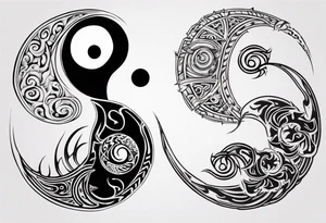 yin yang tattoo idea