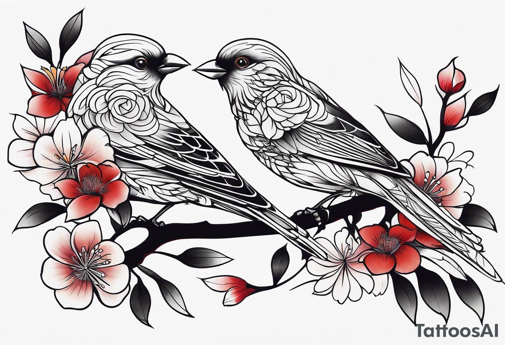 Love birds tattoo idea