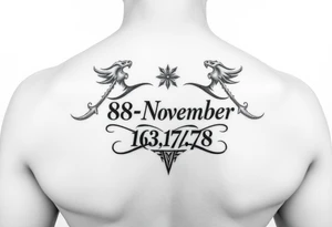 date of birth 08 november 1978 tattoo idea