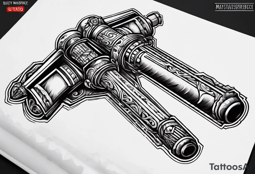 Two lightsaber hilts crossed tattoo idea