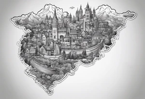 map tattoo idea
