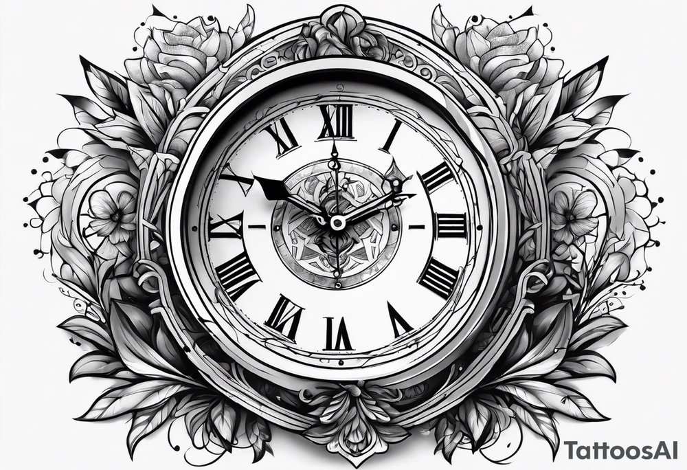 Clock tattoo idea